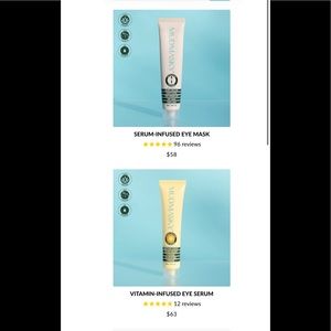 Mudmasky Eye Serum and Eye Mask set! Brand new and sealed!